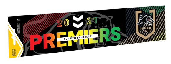 Penrith Panthers 2021 Premiers Score Bumper Sticker