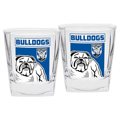 Canterbury Bulldogs Printed Spirit Glass Twin Pack