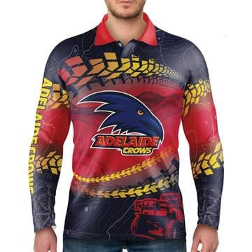 Adelaide Crows Mens Trax Outback Off-Road Fishing Camping Shirts