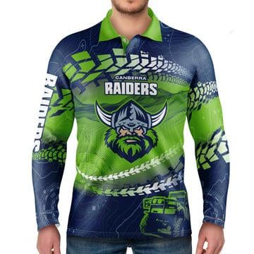 Canberra Raiders Mens Trax Outback Off-Road Fishing Camping Shirts