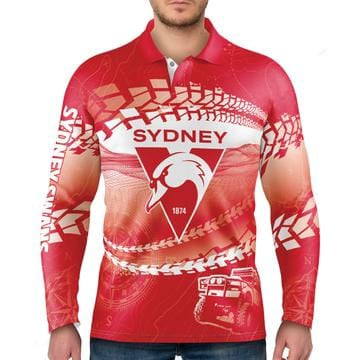 Sydney Swans Mens Trax Outback Off-Road Fishing Camping Shirts
