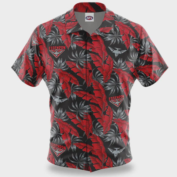 Essendon Bombers Mens Paradise Hawaiian Shirt