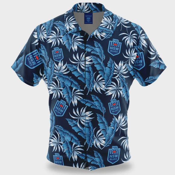 New South Wales Blues Mens Paradise Hawaiian Shirt