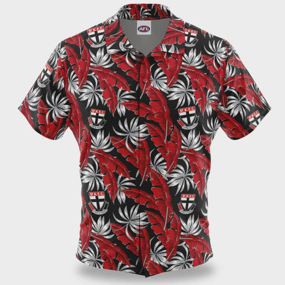 St Kilda Saints Mens Paradise Hawaiian Shirt