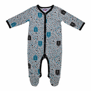 CLEARANCE Port Adelaide Power Babies Long Sleeve Coverall Romper