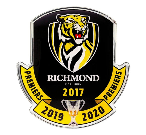 Richmond Tigers Premiers 3 peat Decal 2017 2019 202