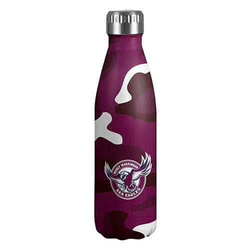 Manly Warringah sea Eagles Camo Wrap Thermo Water Bottle