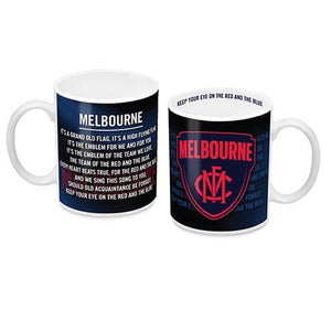 Melbourne Demons Logo and Song Mug