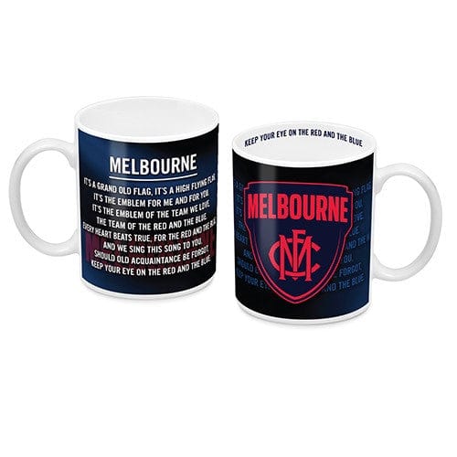 Melbourne Demons Logo and Song Mug