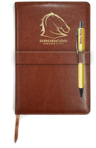 Brisbane Broncos Notebook and Pen Set