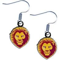 Brisbane Lions coloured earrings
