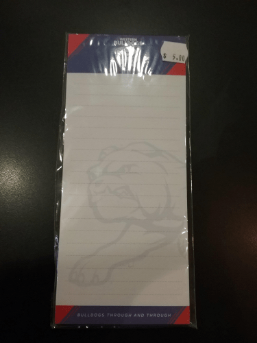 Western Bulldogs Note pad