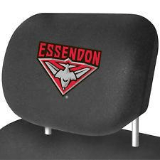 Essendon Bombers Car Headrest Cover Set of 2