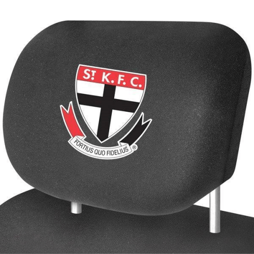 St Kilda Saints Car Headrest Covers Set Of 2