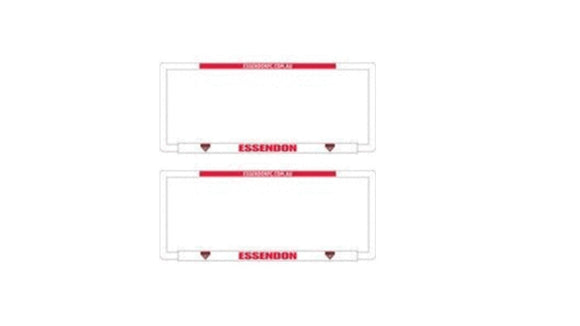Twin Pack Number Plate Surround Frame Essendon Bombers