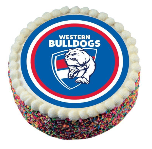 Western Bulldogs Edible Cake Image