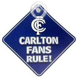 Carlton Blues Team Car Sign