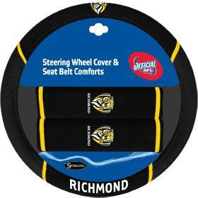 RIchmond Tigers Steering Wheel Cover and Seatbelt Comforts