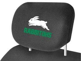South Sydney Rabbitohs Car Headrest Covers Twin Pack