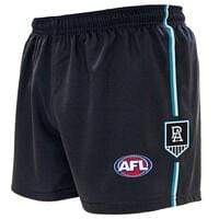 Port Adelaide Power Mens Baggy Footy Shorts Featuring Team Logo