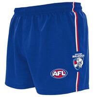 Western Bulldogs Mens Baggy Footy Shorts Featuring Team Logo