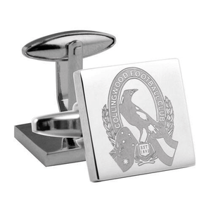 Collingwood Magpies Etched Logo Cufflinks