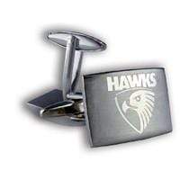 Hawthorn Hawks Etched Logo Cufflinks
