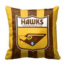 Hawthorn Hawks 1st 18 Cushion Retro Logo