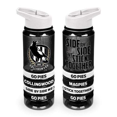 Collingwood Magpie Tritan Drink Bottle with Wristbands