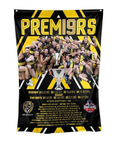 Richmond Tigers Premiers 2019 Wall Flag Team Image