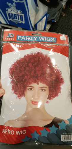 Queensland Maroons State of origin Afro Wig