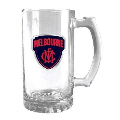 Melbourne Demons Stein Glass Metal Badge