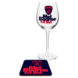 Melbourne Demons Wine Glass and Coaster Gift Pack