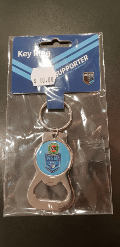 New South Wales NSW Blues State of origin Key Ring Bottle Opener