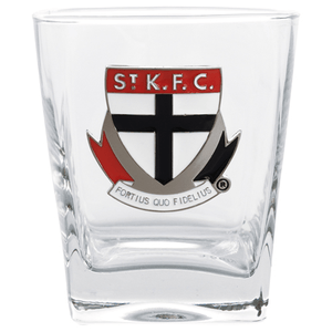 St Kilda Saints Metal Badge Set Of 2 Spirit Glasses