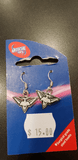 Essendon Bombers coloured earrings