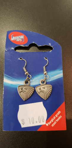 Hawthorn Hawks Non coloured earrings
