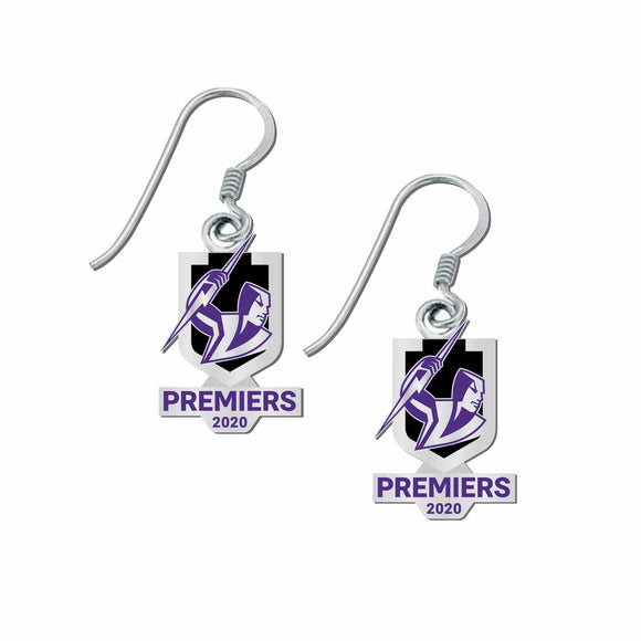 Footy Plus More Jewelry EXCLUSIVE 2020 Melbourne Storm Premiers Earrings
