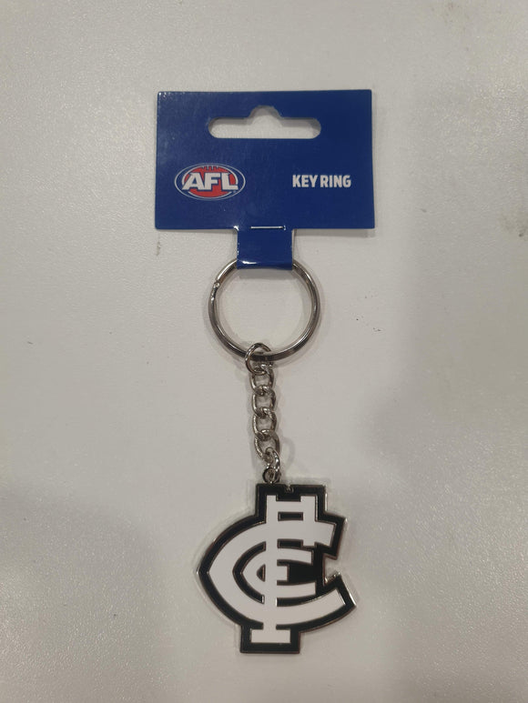 Carlton Blues Logo Keyring