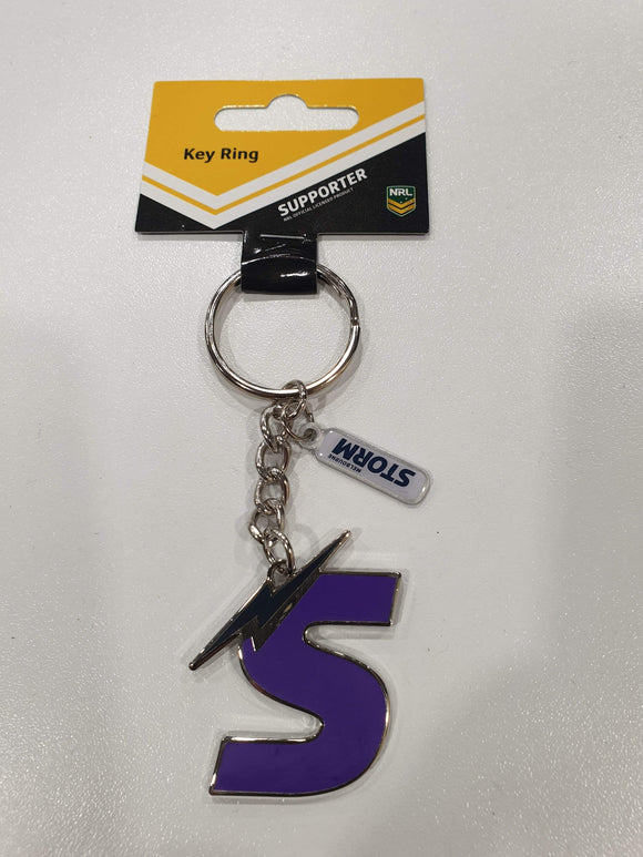 Melbourne Storm S logo keyring