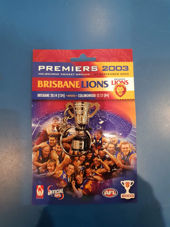 Brisbane Lions Premiers Cup 2003 Keyring