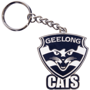 Geelong Cats Metal Logo Keyring