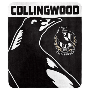 Collingwood Magpies Fleece Throw Rug