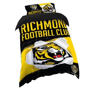 Richmond Tigers Single Bed Quilt Cover