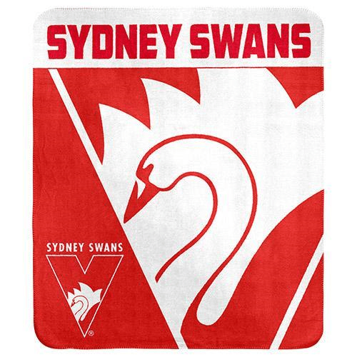 Sydney Swans Fleece Throw Rug