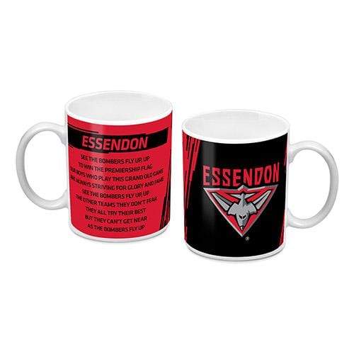 Essendon Bombers Logo and Song Mug