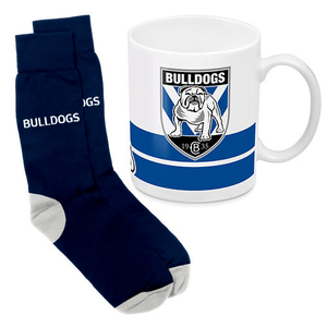 Canterbury Bankstown Bulldogs Mug and Sock Gift Pack