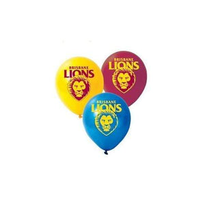Brisbane Lions Balloons 25 pack