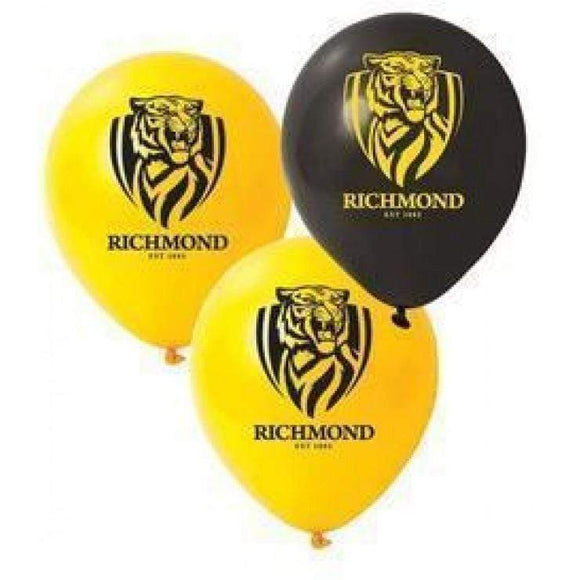Richmond Tigers Balloons 25 pack