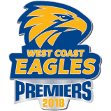 West Coast Eagles Premiers 2018 Logo Lapel Pin